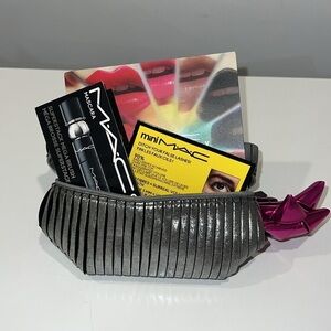 Mac Cosmetics makeup bag and makeup samples